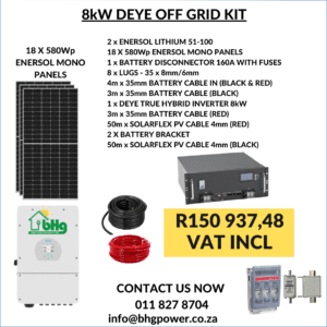8kW DEYE OFF GRID KIT